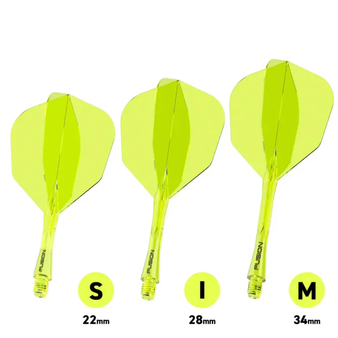 Hovedbilde Winmau Fusion Flight&Shaft Yellow Short Nr.2