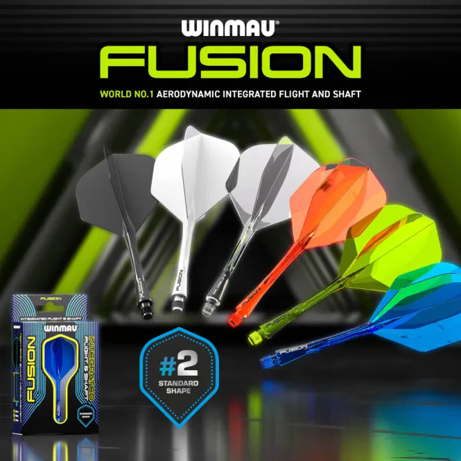 Hovedbilde Winmau Fusion Flight & Shaft Azur Blå Intermediate Nr.2