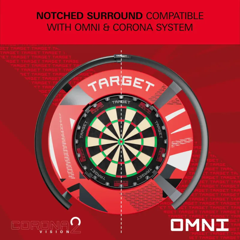 Target Patterned Notched Rød surround