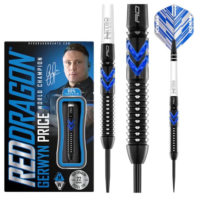 Hovedbilde Reddragon Gerwyn Price Blue Ice SE 24gram Stålspiss