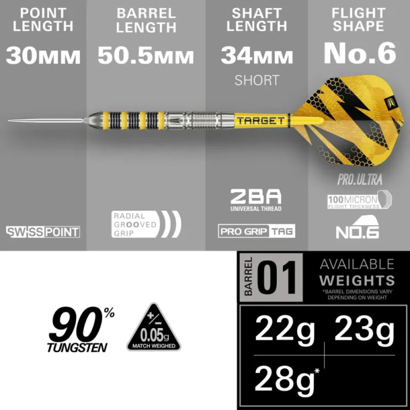 Target Buzz SP01 90% tungsten swisspoint